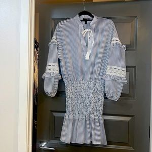 NWOT Adorable summer Aqua dress with empire waist.  Super flattering